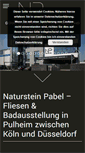 Mobile Screenshot of naturstein-pabel.de